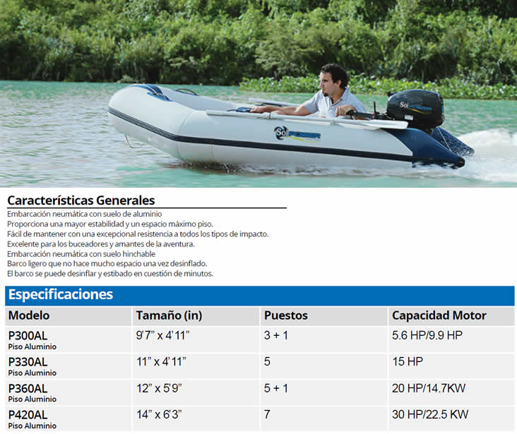 Botes Inflable Solpower 