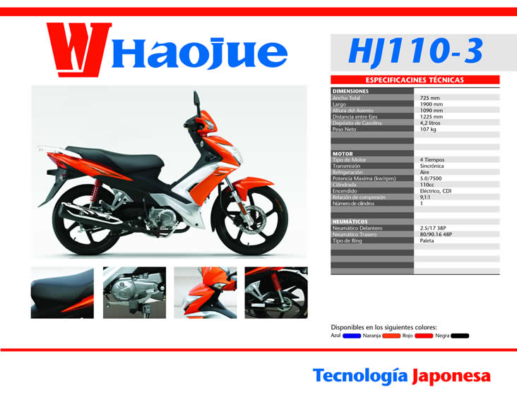 Motos Haojue HJ110-3 