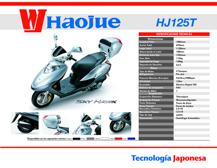 Motos Haojue HJ125T