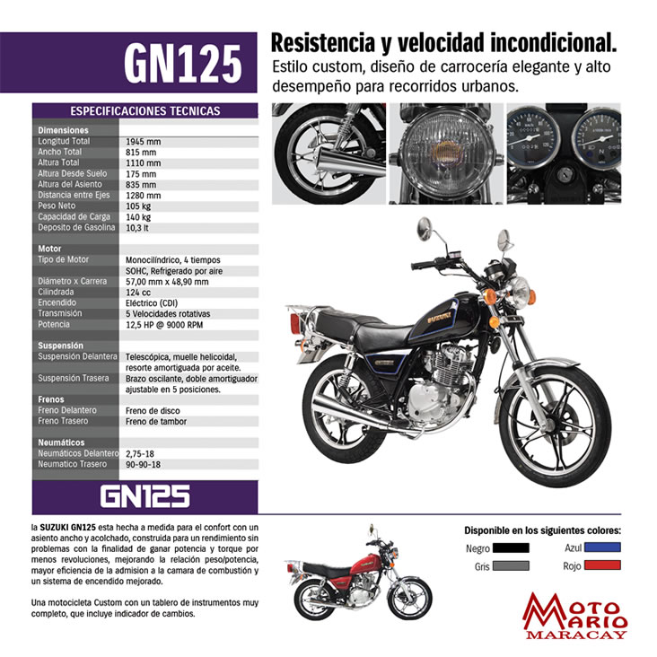 Motos Suzuki GN125