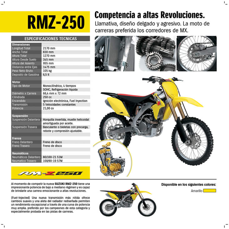 Motos Suzuki RMZ-250 